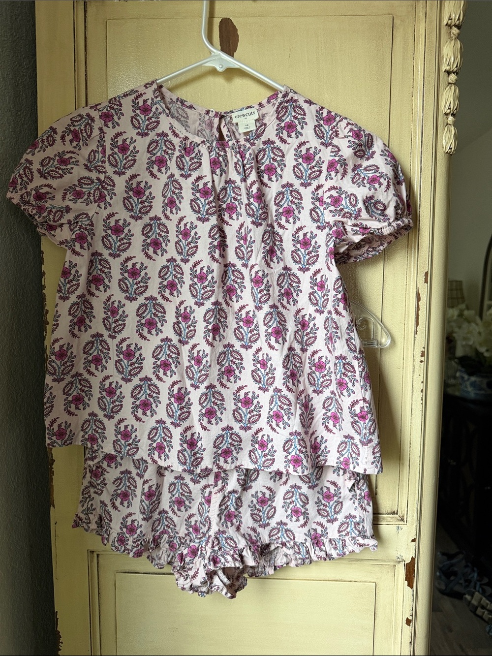 Crewcuts Pink Floral Short-Sleeve Set